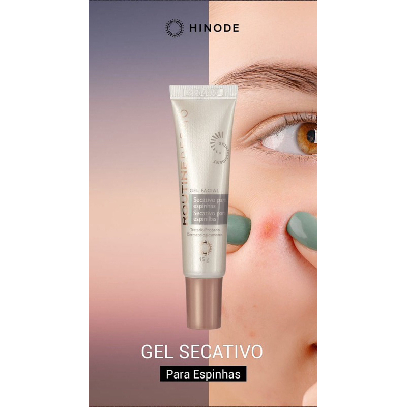 Gel Facial Secativo Routine Dermo Para Acne 15g Hinode