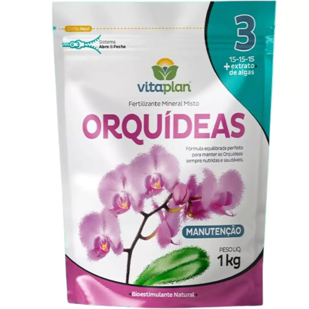 Fertilizante Adubo Para Manutenção Das Orquídeas (1kg) Vitaplan