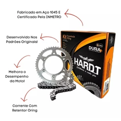 Kit Relação Transmissão Motos Cb250 Twister 16 Com Retentor Coroa Corrente e Pinhão