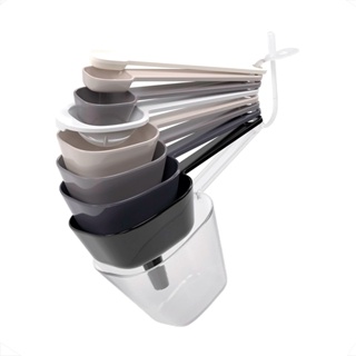 Kit Jogo Medidor Cozinha Colher Chá Café Sopa Funil 9 Pç em Oferta na Shopee