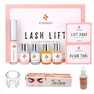 Kit Lash Lifting Iconsign Original + Tintura e Oxidante + Brinde 1 Dappen - Permanente de Cilios em Oferta na Shopee