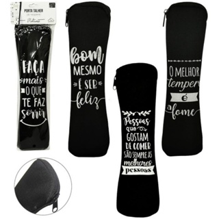 Estojo Porta Talher com Ziper em Oferta na Shopee