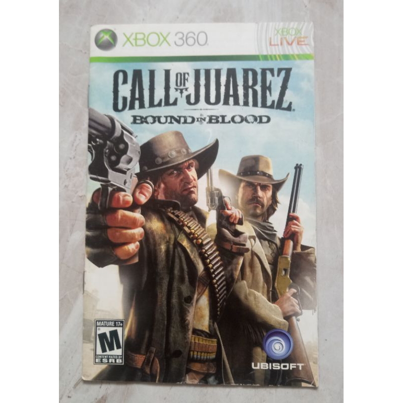 Manual Original Call Of Juarez Bound In Blood / XBOX 360