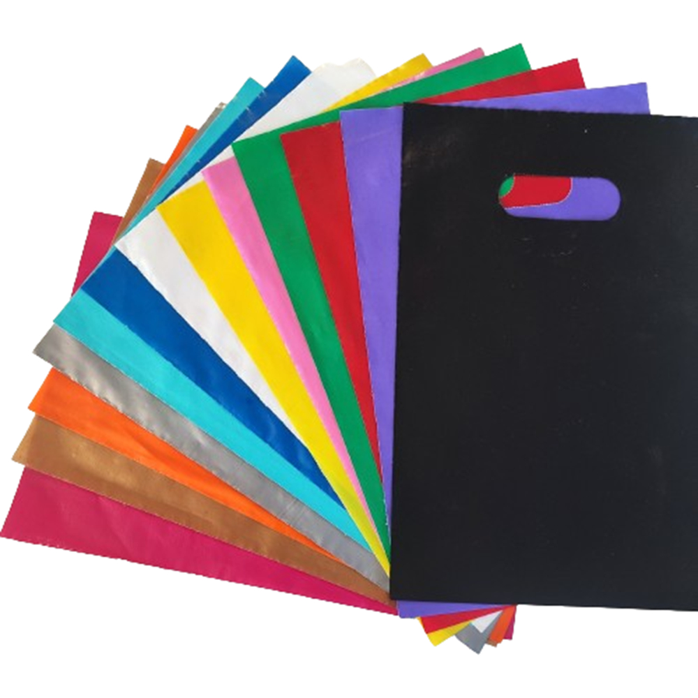 100 Sacolas Plásticas 20x30 alça Boca de palhaço / vazadas. em Oferta na Shopee