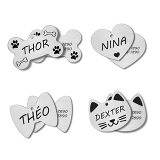 Plaquinha de Identificação Pet Pingente Cachorro Gato Personalizado em Oferta na Shopee