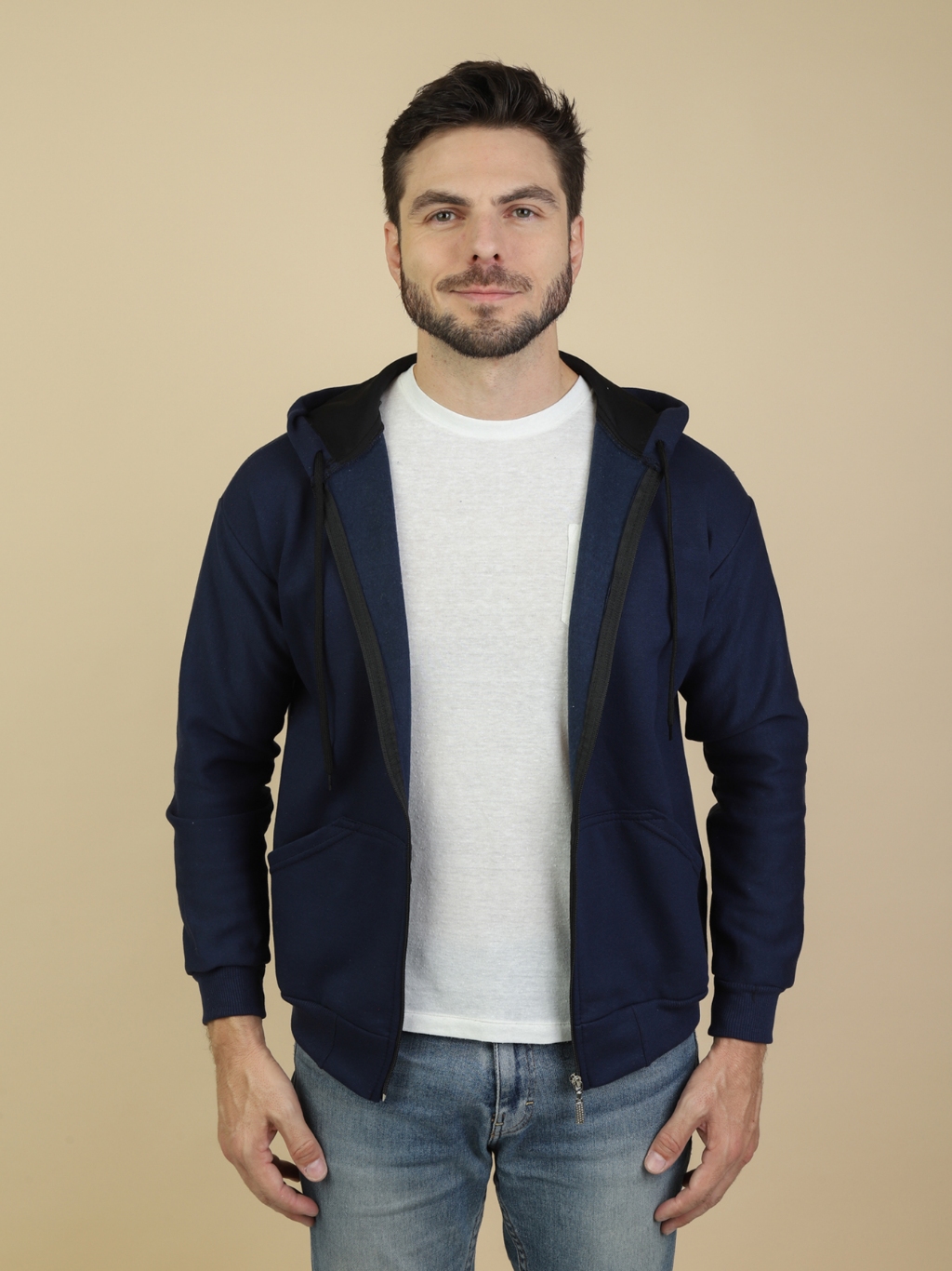 Kit 2 Conjunto moletom masculina Blusa Moletom com ziper + Calça Moletom direta da fbrica — imagem 2 de 2