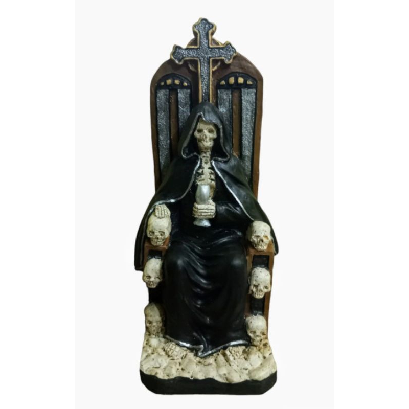 escultura Exu Tatá Caveira 25 cm religião Umbanda / Ateliê Luz de Zambi