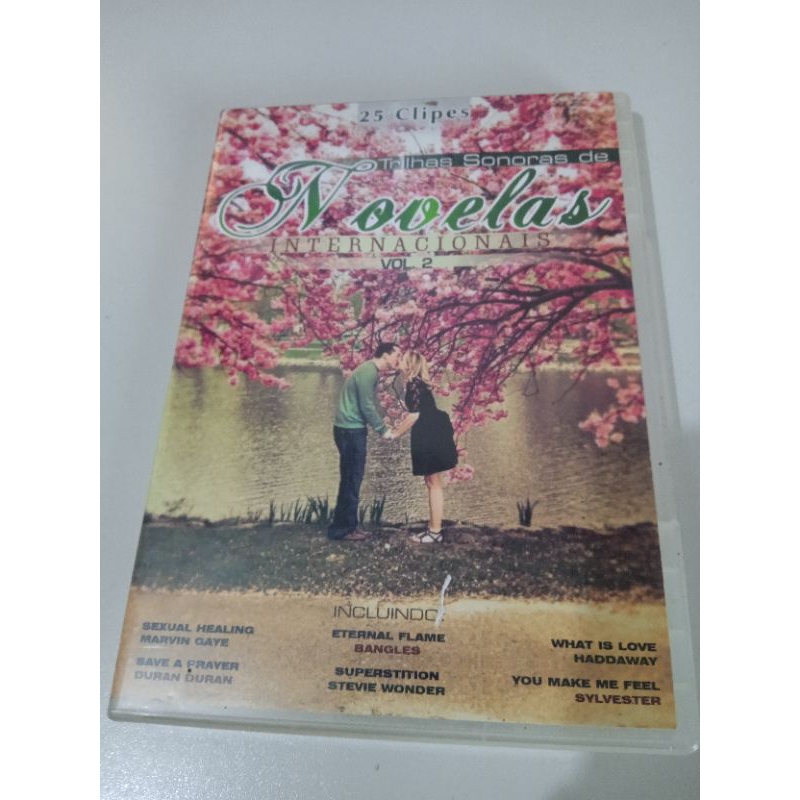 DVD clipes trilha sonora de novelas, internacional, ótimo estado mídia e capa