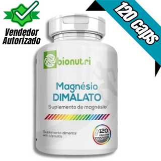 Magnésio Dimalato 120 caps 500 mg Saúde e Vigor