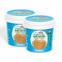 Kit 02x Manicrem Pasta De Amendoim Crocante 100% Amendoim - 1,010kg
