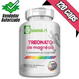 1 x Treonato de Magnésio 500mg 120 caps