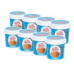 Kit 08x Manicrem Pasta De Amendoim Cremosa 100% Amendoim - 1,010Kg