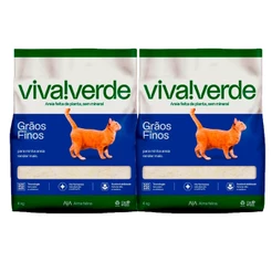 Kit 2 Areia Higiênica Biodegradável Limpeza Plena Viva Verde 4 kg