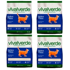 Kit 4 Areia Higiênica Biodegradável Limpeza Plena Viva Verde 4 kg