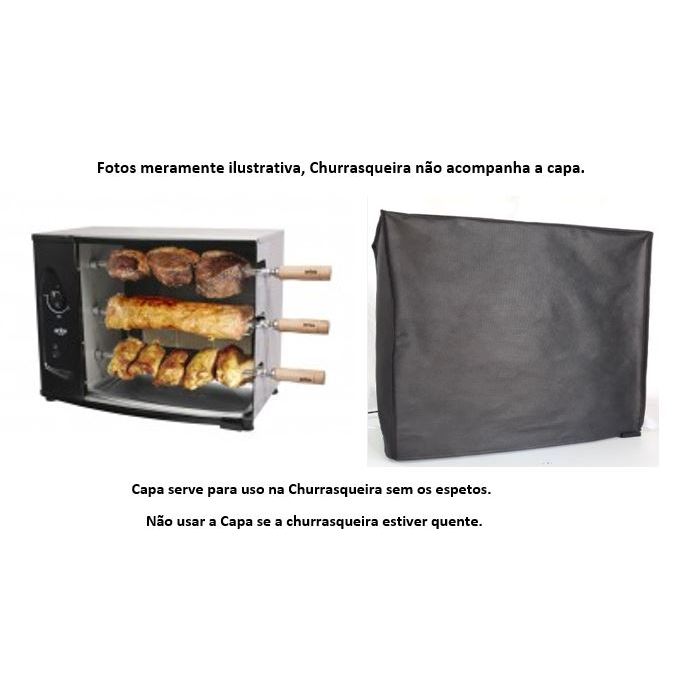 Capa para Churrasqueira ARKE Modelo AGR-03 Com Espetos Confeccionada em TNT Grosso. em Oferta na Shopee