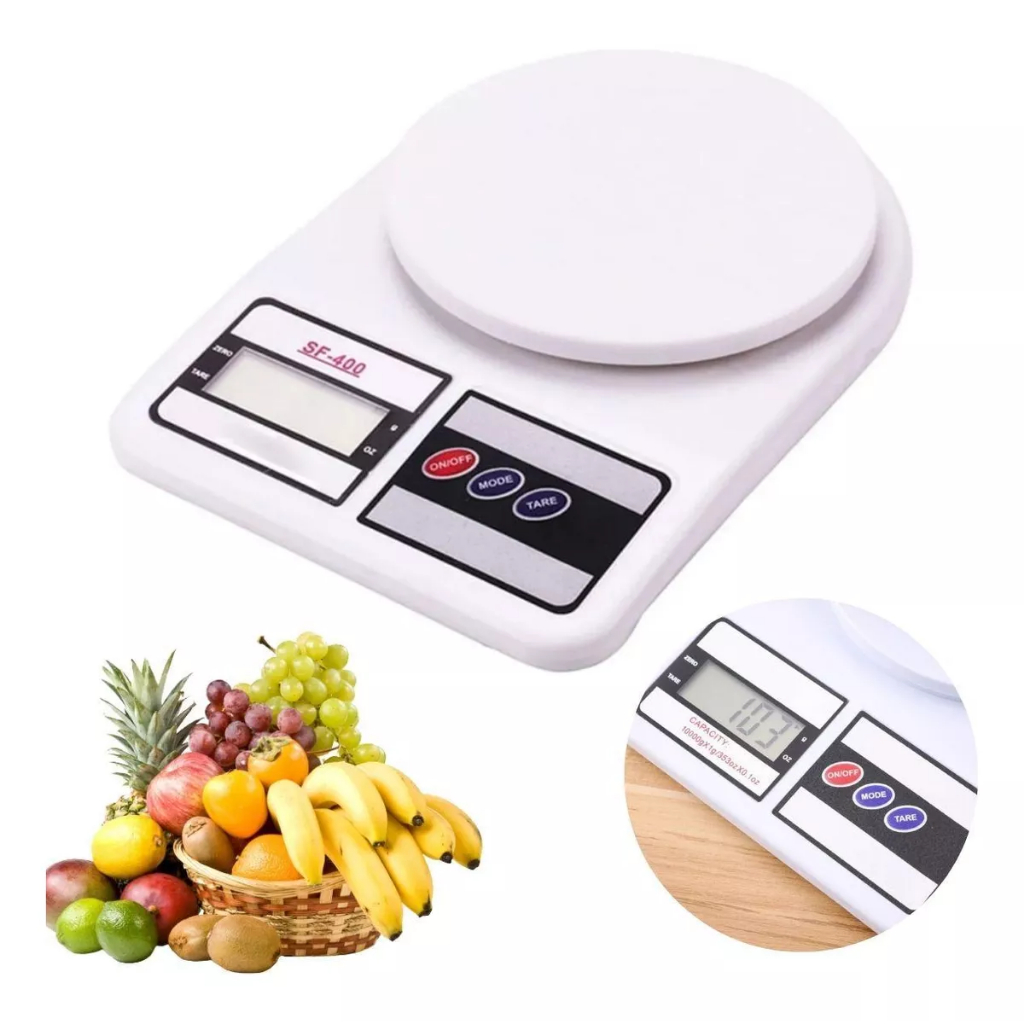 Balança de Cozinha Com Precisão Digital: Ideal para Receitas e Dietas, Até 10 kg
