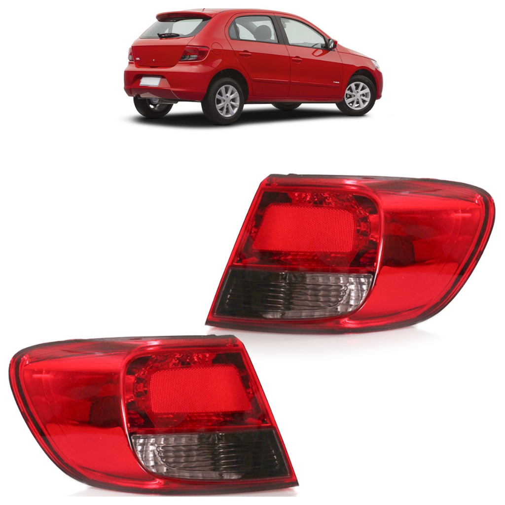Lanterna Traseira Gol G5 2008 2009 2010 2011 2012 2013 Ré Pisca Fumê em Oferta na Shopee