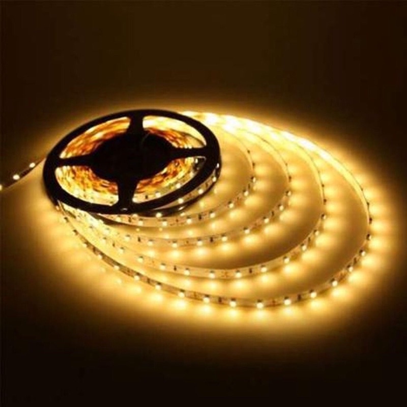 Fita Led 3528 Rolo 5 Metros 300 Leds Ip 20 Sem/Com Fonte em Oferta na Shopee