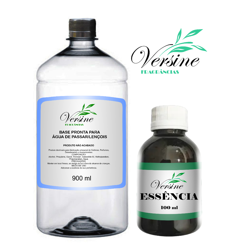 Base Água Lençol / Água De Passar 900ml + Essencia 100 ml em Oferta na Shopee