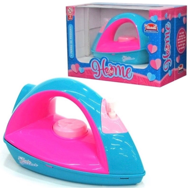 Ferro De Passar Home Love - Espirra Água - Usual Brinquedos