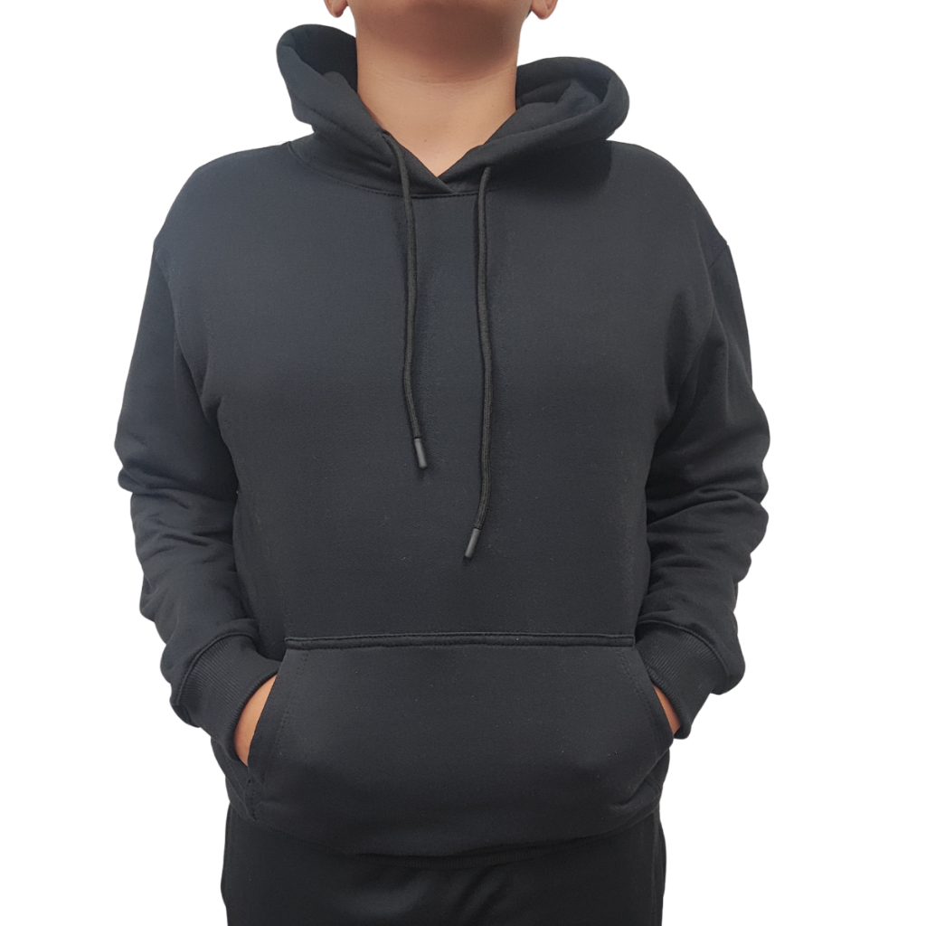 Blusa de Moletom com Touca Juvenil Escola Criança Casaco Premium Infantil