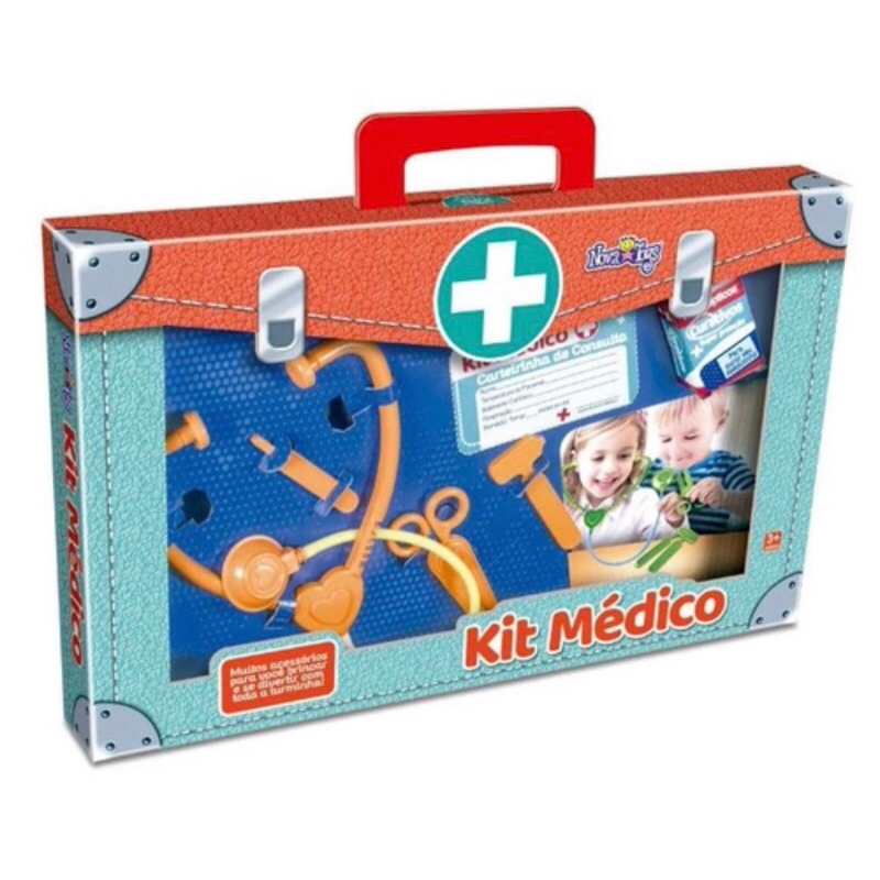 Kit Médico Doutor Infantil Com 6 Acessórios Maleta
