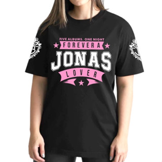 Camiseta Jonas Brothers Five Albums One Night Tour Oversized Feminina Lover 100% Algodão