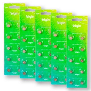 Pilha Alcalina LR41 Elgin Bateria 192 kit 50 unidades em Oferta na Shopee