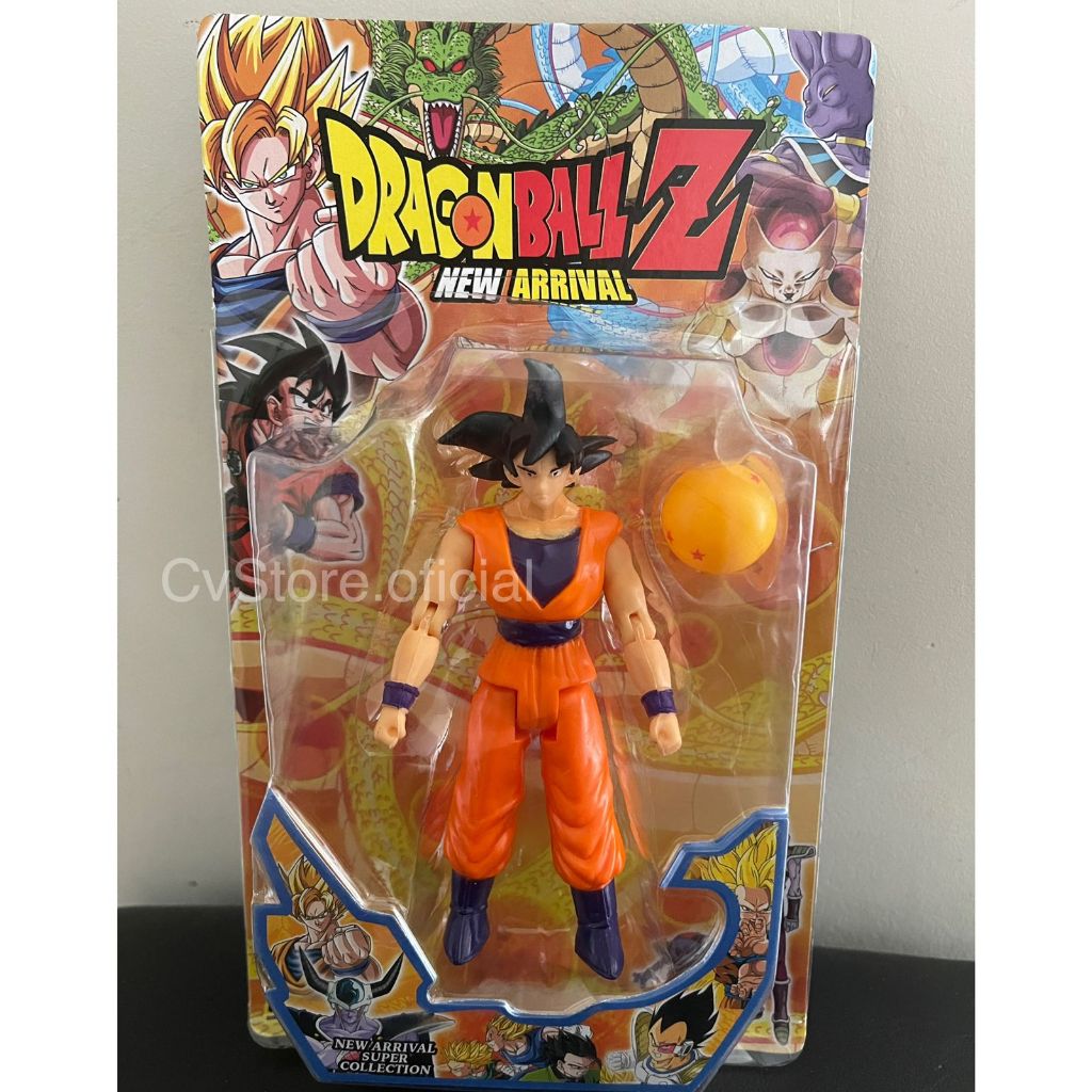 Kit Boneco Vegeta + Esfera Do Dragão Dragon Ball Z Articulado Aventureiro Personagem Dbz Anime Herói Colecionador