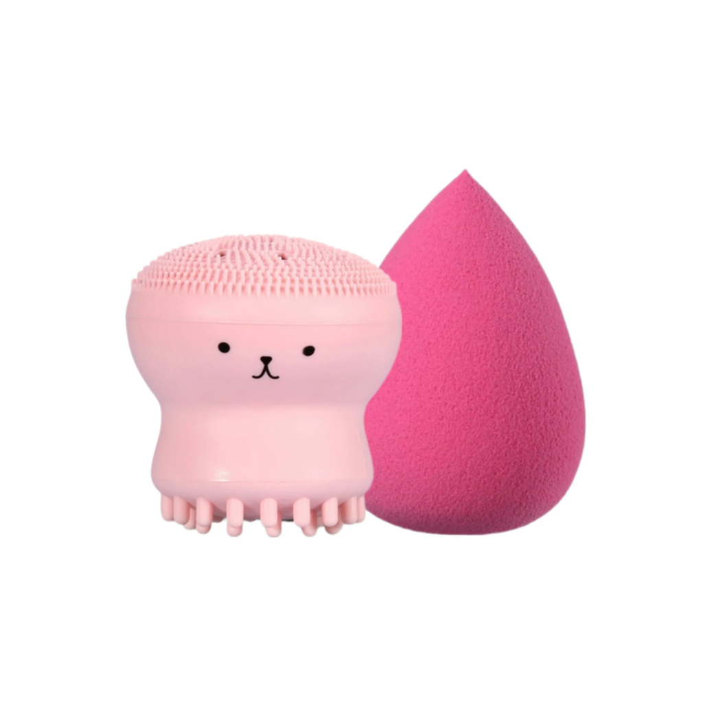 Kit de 2 Esponjas para Limpeza Facial e Maquiagem - Envio CORES Aléatorio