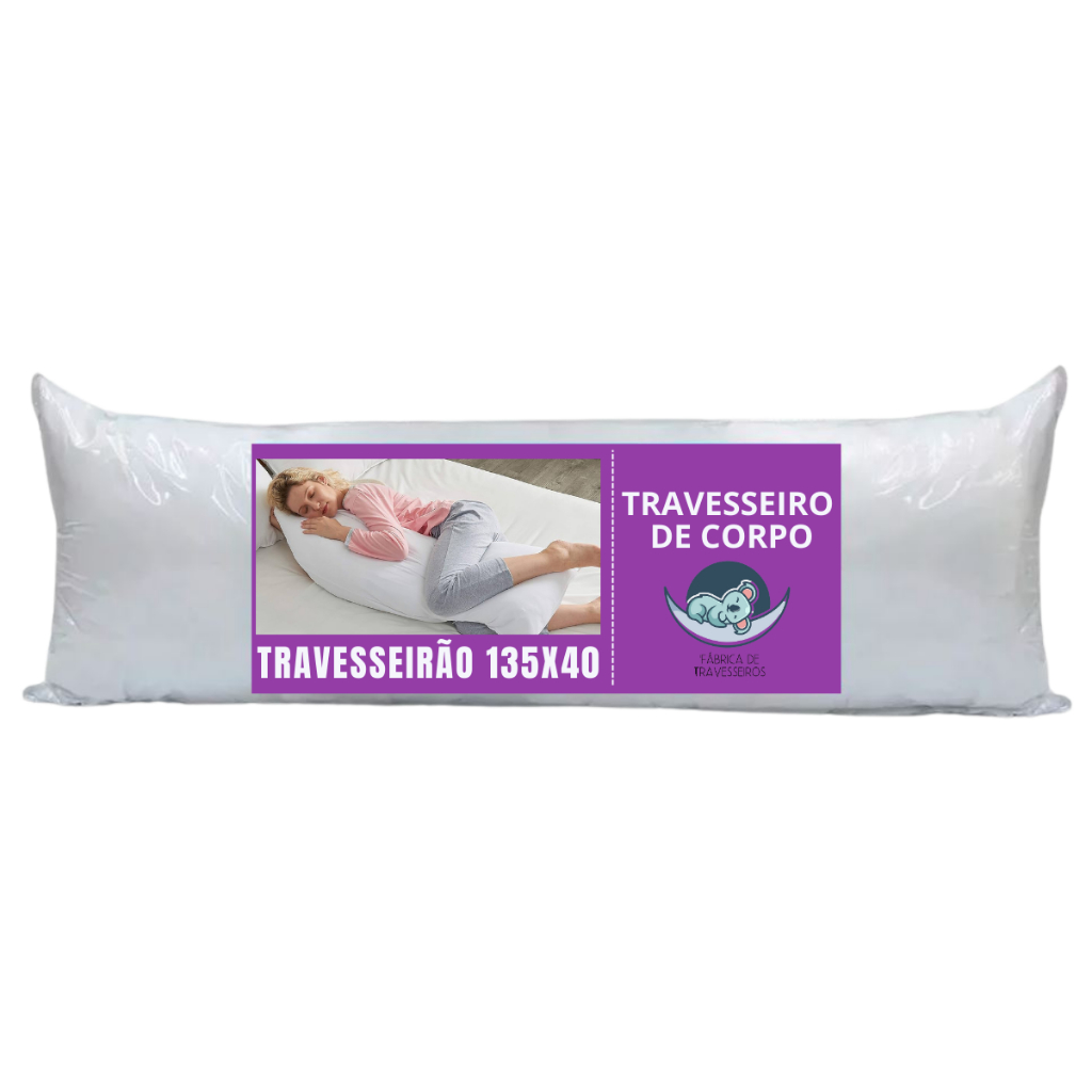 Travesseiro De Corpo Xuxão 100% Fibra Siliconada Impermeável