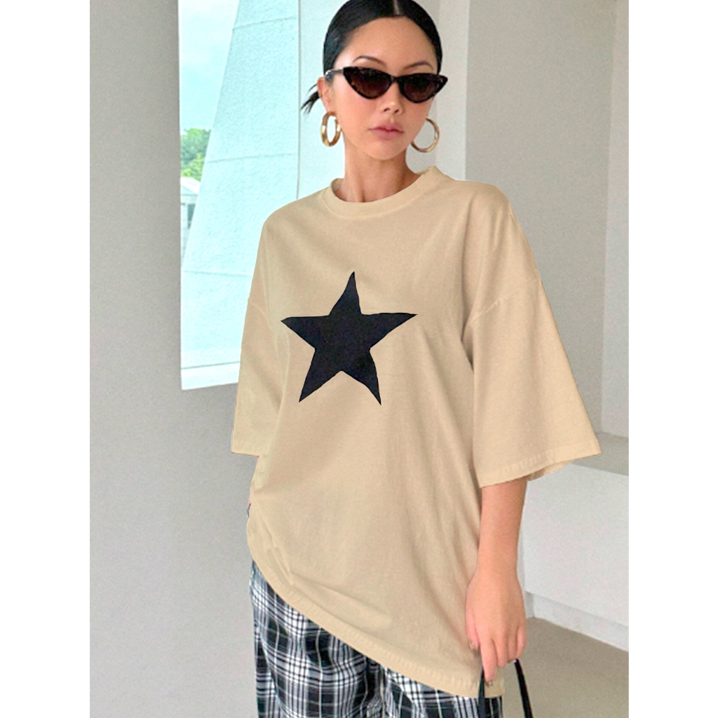 Camiseta Oversized Feminina Plus Size Blusa Unissex Streetwear Camisa Skatista Larga T Shirt Person