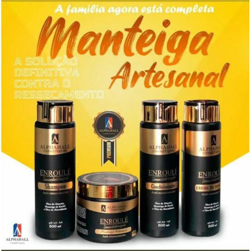 kit promocional manteiga artesanal Enroulé 500g e Anteressecamento e Definição