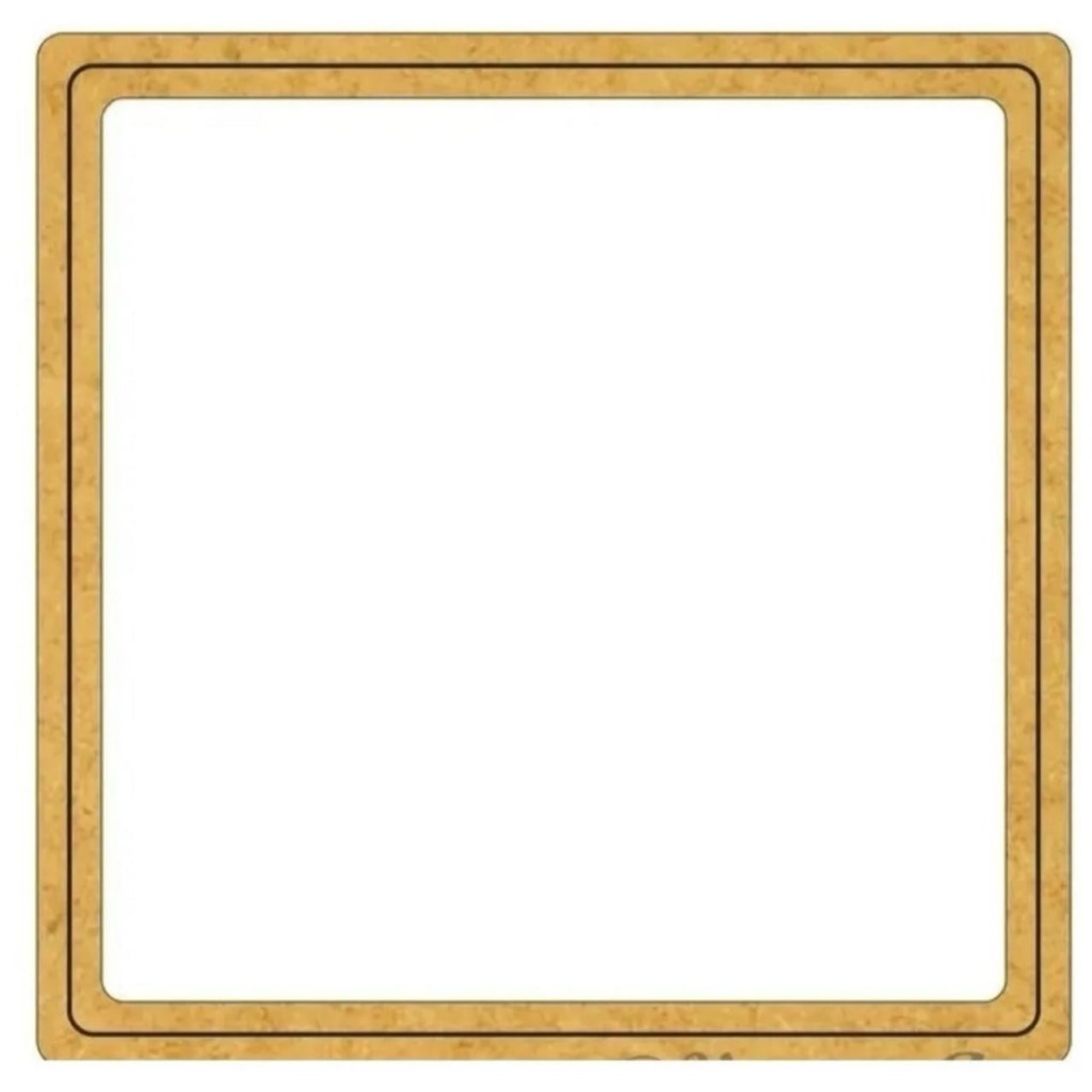 Bastidor De Madeira QUADRADO Mdf cru 6mm moldura bordado crochê 14 cm