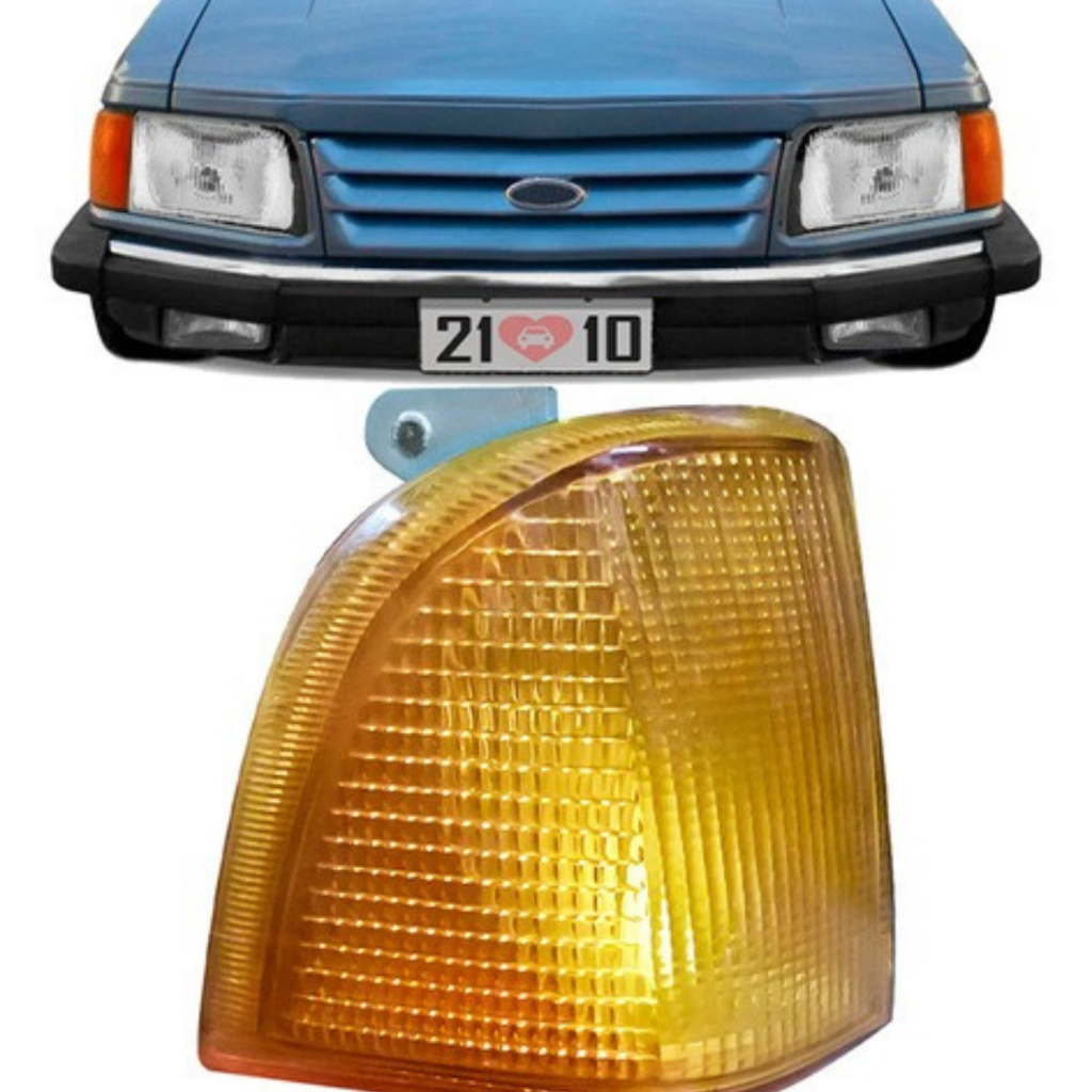 Lanterna Diant. Del Rey Corcel Belina Pampa 83/91 Arteb -Âmbar/Cristal