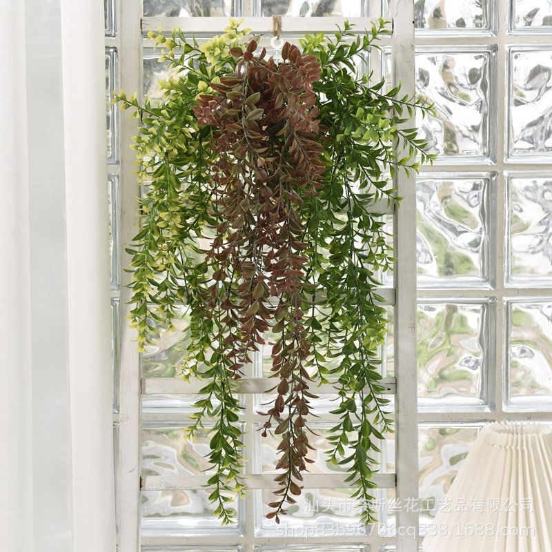 Planta Pendurada Verde Artificial Parede Varanda - FL-736