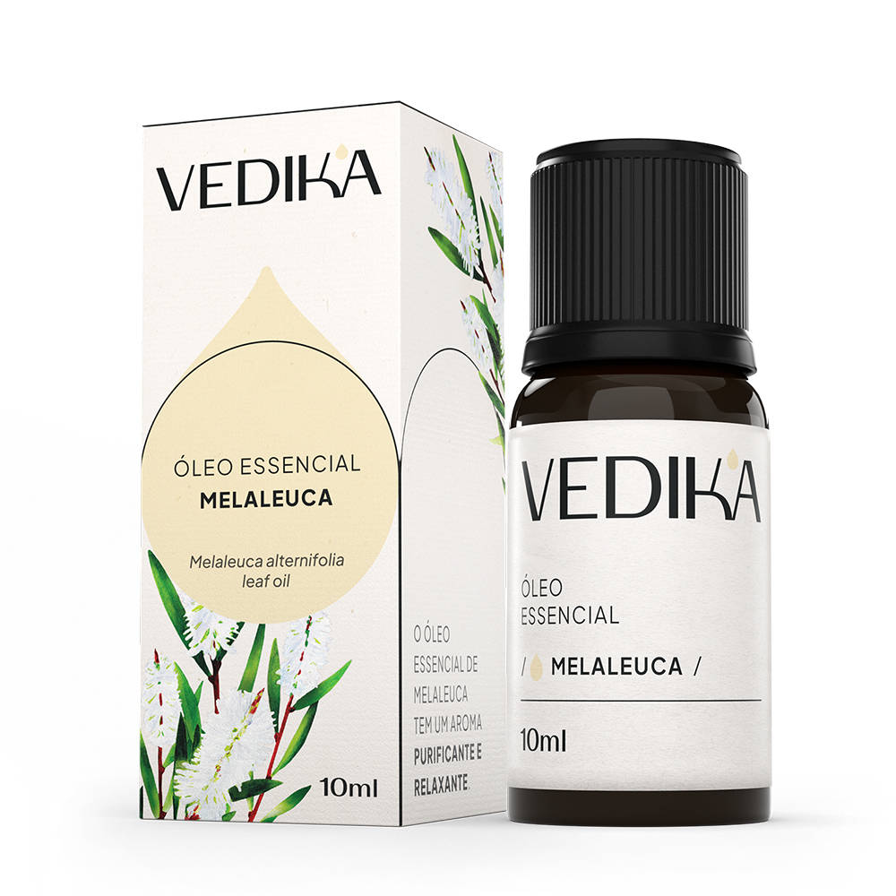 Óleo Essencial Vedika Melaleuca - Tea Tree 10ml - 100% Puro e Natural em Oferta na Shopee