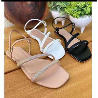 Sandália Feminina Rasteira Lançamento Cores Da Moda Verão Blogueirinha