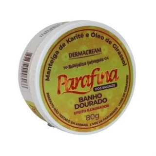Parafina Banho Dourado Pós Bronze 80g - Dermacream