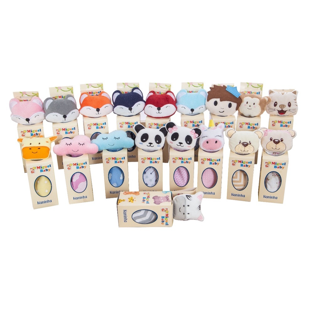Naninha Paninho Para Bebe Com Prendedor de Chupeta / Neném Bichinhos Diversos