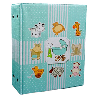 Álbum De Fotos Bebê Menino Animais Azul Para 500 Fotos 10x15 em Oferta na Shopee