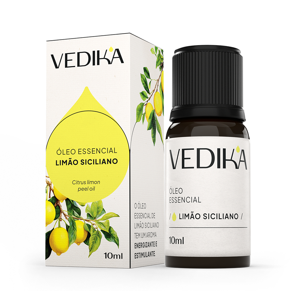 Óleo Essencial Vedika Limão Siciliano 10ml - 100% Puro e Natural em Oferta na Shopee
