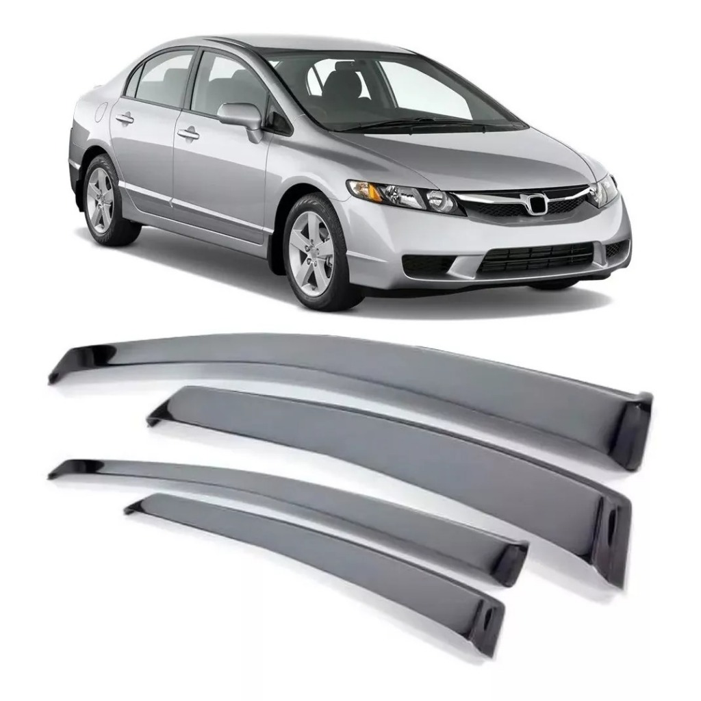 Calha de Chuva Defletor New Civic 2007 a 2011 4 Portas
