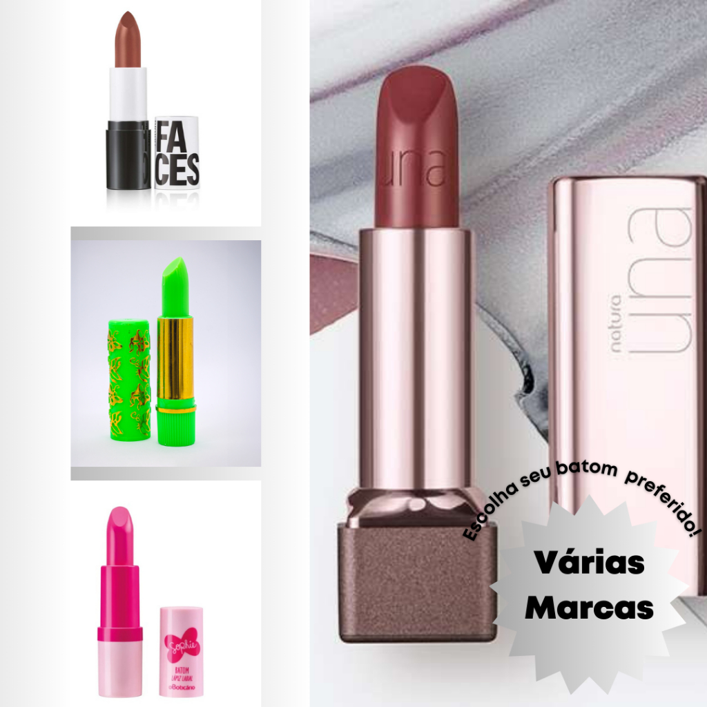 Maquiagem Gloss Batom Cremoso Matte Faces Natura Una Mágico 24 horas Tango