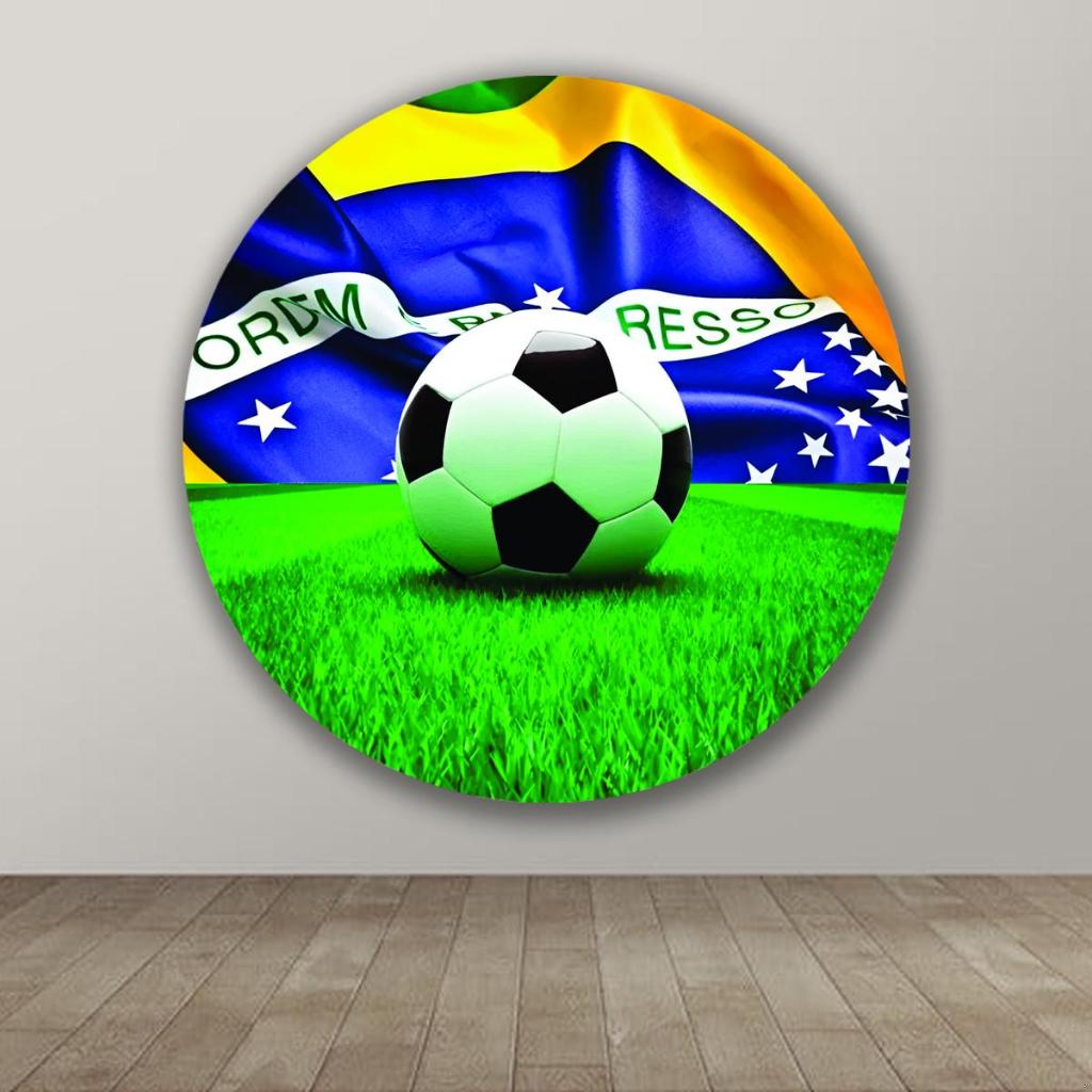 Painel Redondo Decorativo Tematico Futebol Festa Menino Menina Criança Aniversario Cenario Esporte em Oferta na Shopee