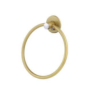 Suporte Porta Toalha Rosto Mãos Toalheiro Argola Metal Dourado em Oferta na Shopee