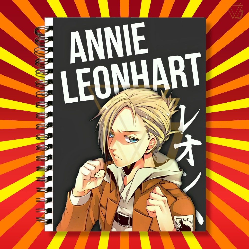 Adesivo Para Capa de Caderno Annie Leonhart Anime Shingeki no Kyojin Attack on Titan