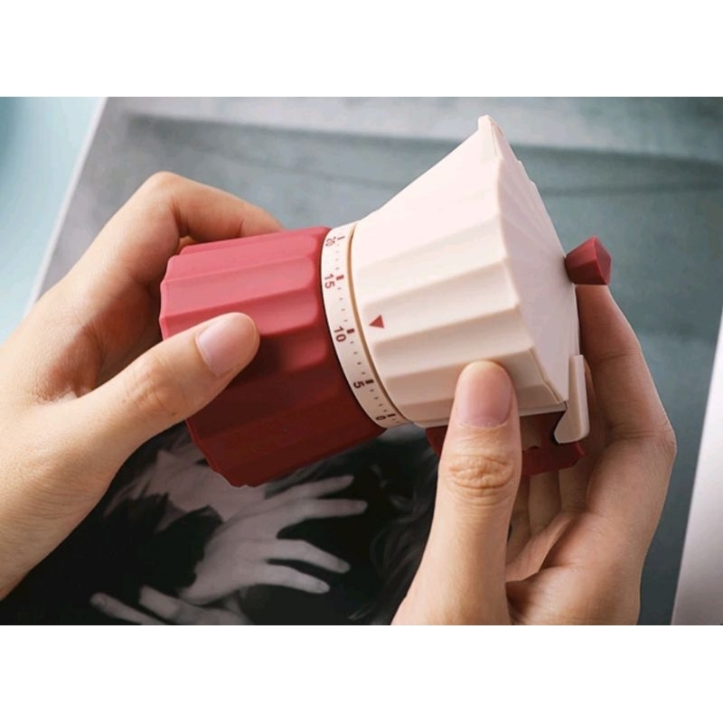 Timer de Cozinha Temporizador Rosa Chaleira Relógio Decorativo Receitas Bolos Cozimento Culinária
