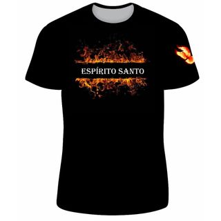 Camiseta/ Blusinha Gospel Evangélica Adulto e Infantil do Espírito Santo