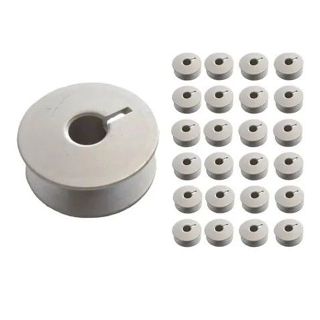 Bobina Metal Reta Industrial Baixa 10, 15 ou 30 unidades Carretilha Com Corte Maquina Costura em Oferta na Shopee